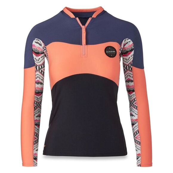 Dakine SEE INFO Lycra Women Persuasive Snug Fit Rash Guard LS - Picture 1 of 13